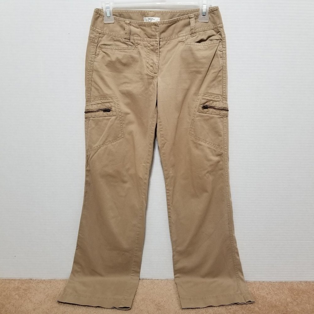 Ann Taylor LOFT pants 00P 00 Petite Marisa straight leg cargo utility low rise